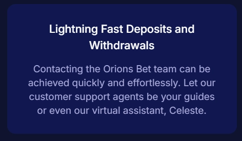 fast deposit